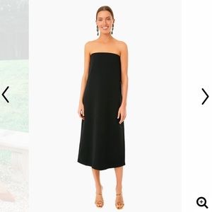 Tuckernuck Strapless Noir black Crepe Marin Dress